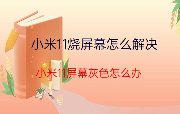 小米11烧屏幕怎么解决 小米11屏幕灰色怎么办？